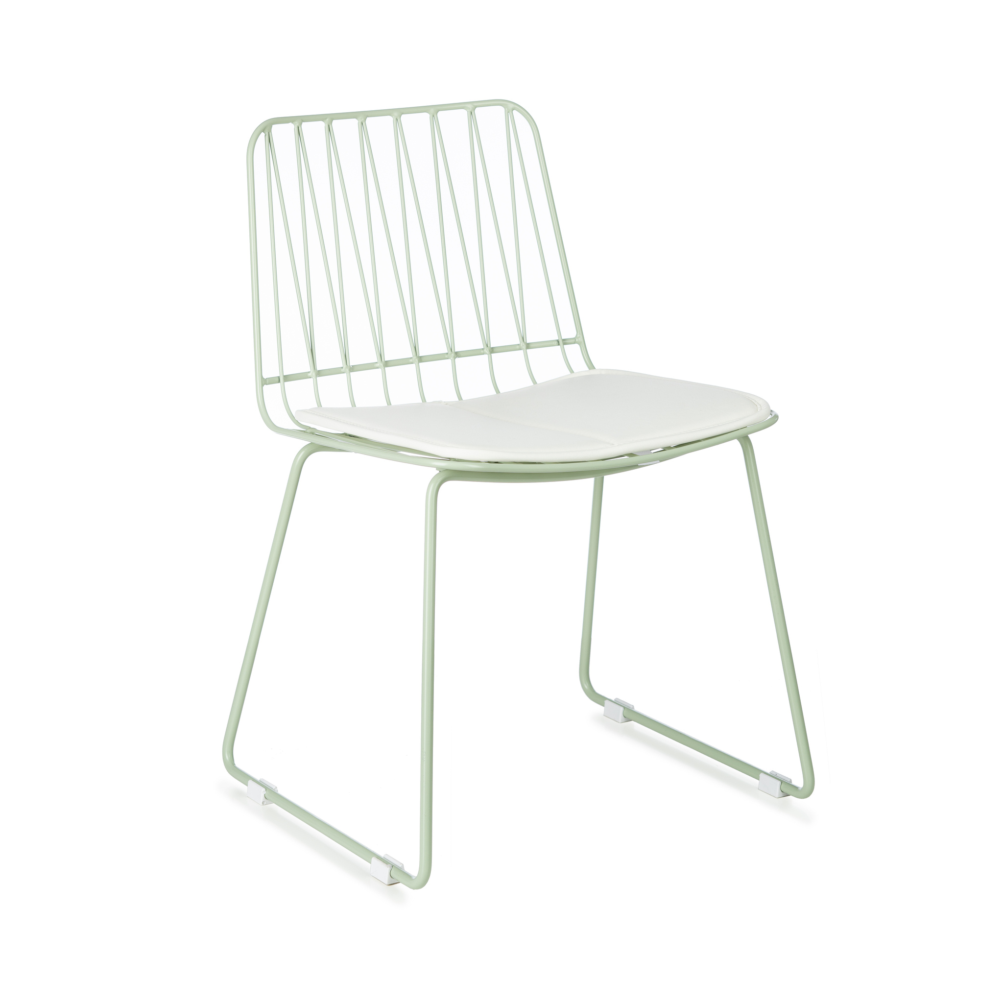 Kidsdepot Hippy metalen stoel, zeegroen, set van 2
